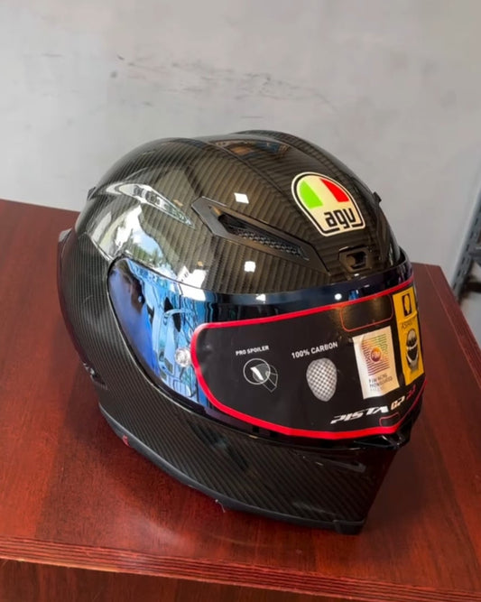 Carbon Fiber Black AGV Full Face Helmet