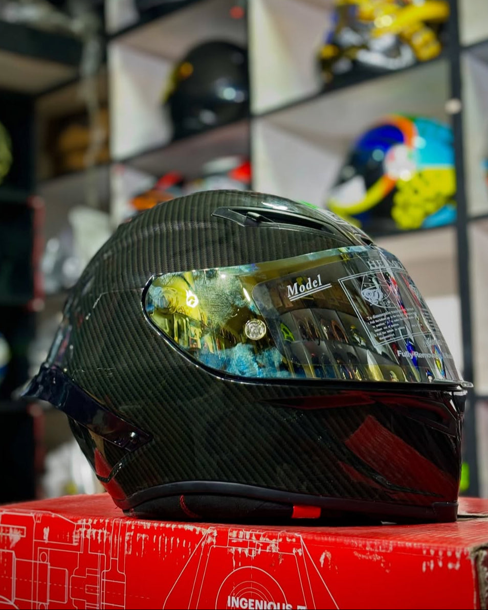 Carbon Fiber Black AGV Full Face Helmet