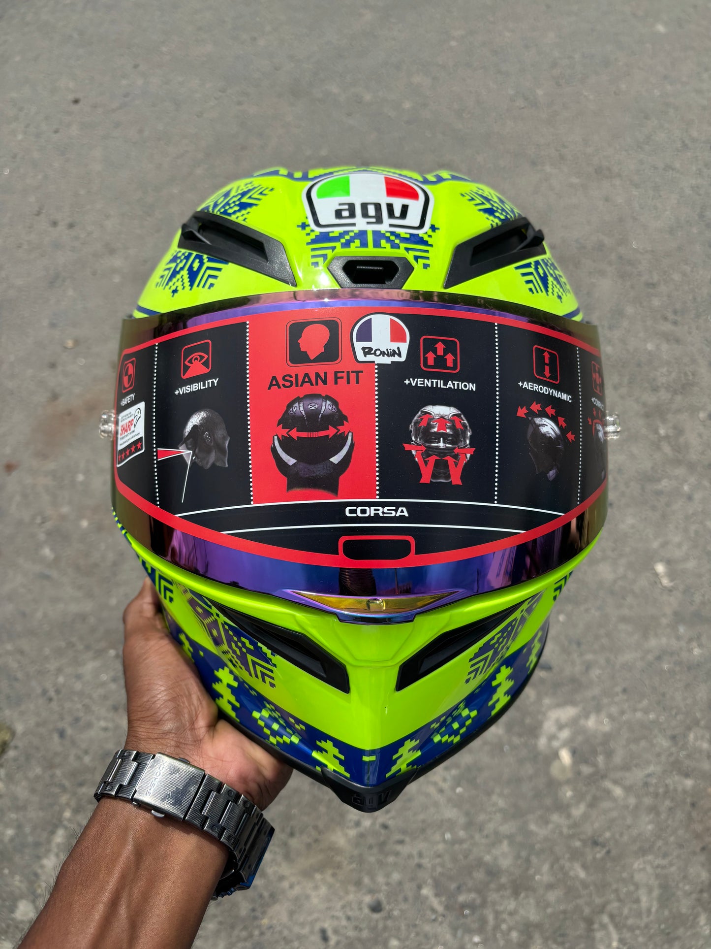 Winter Test AGV Full Face Helmet