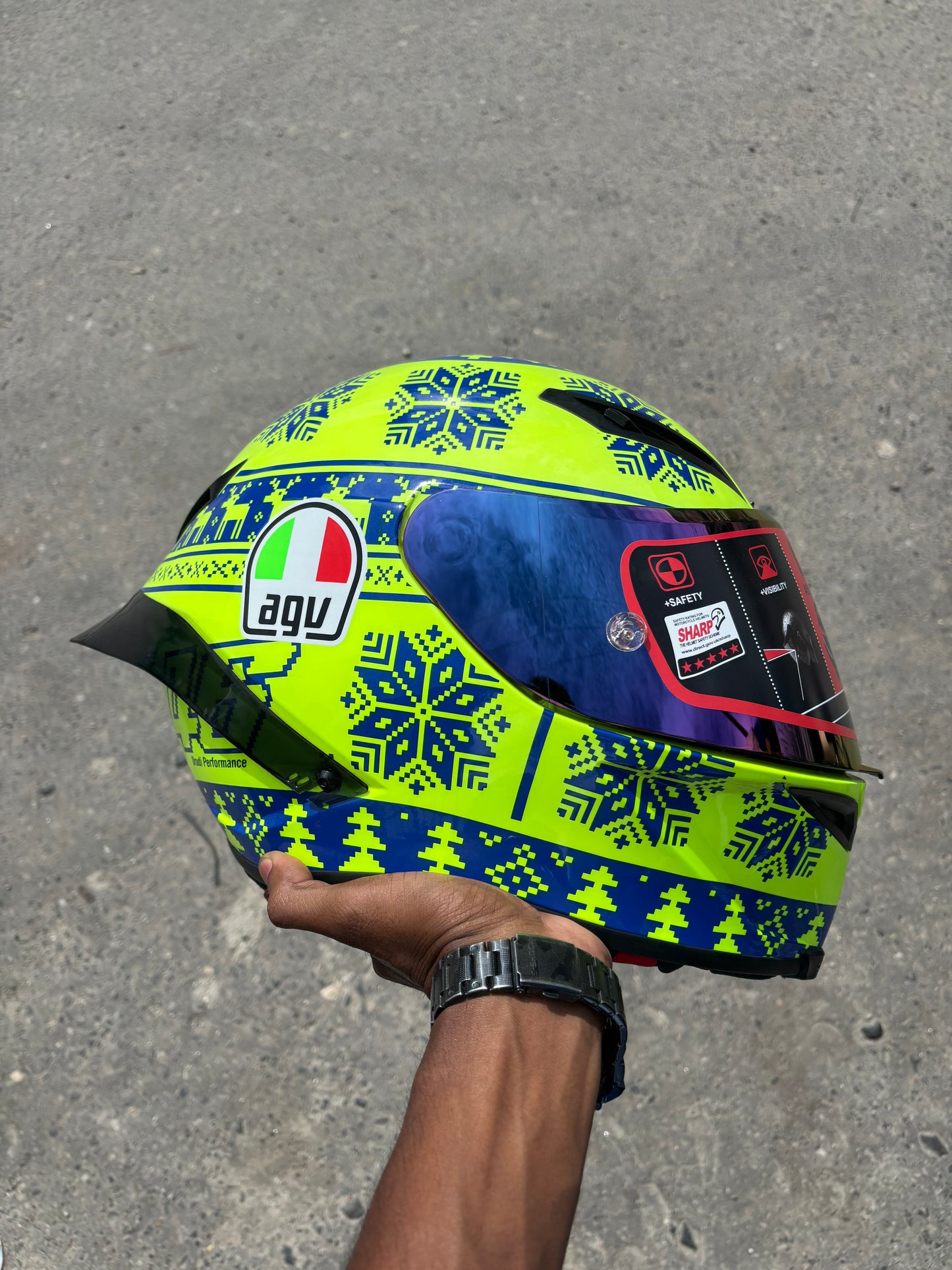 Winter Test AGV Full Face Helmet